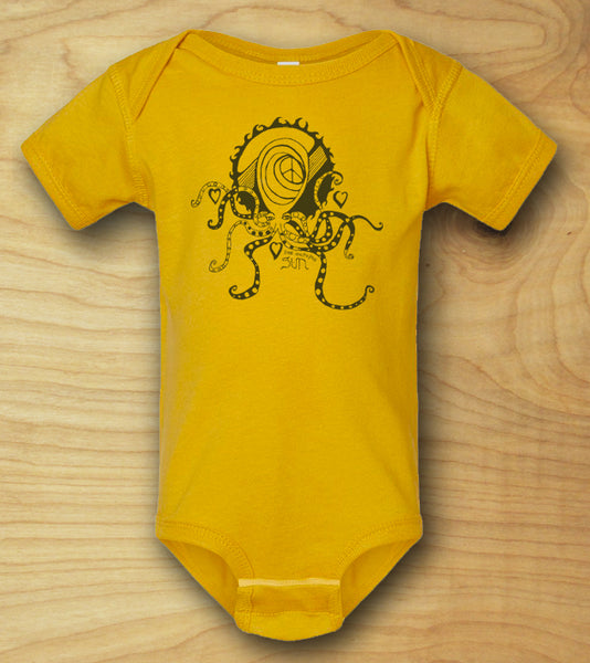 "Octopus SUN" baby onesie - NEW