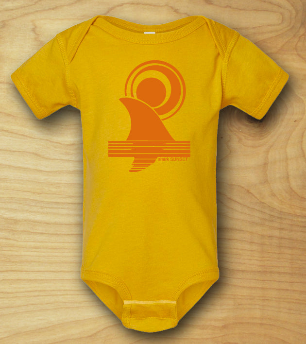 "Shark Sunset" baby onesie-PREORDER