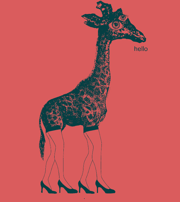 "HELLO.giraffe" baby onesie - NEW