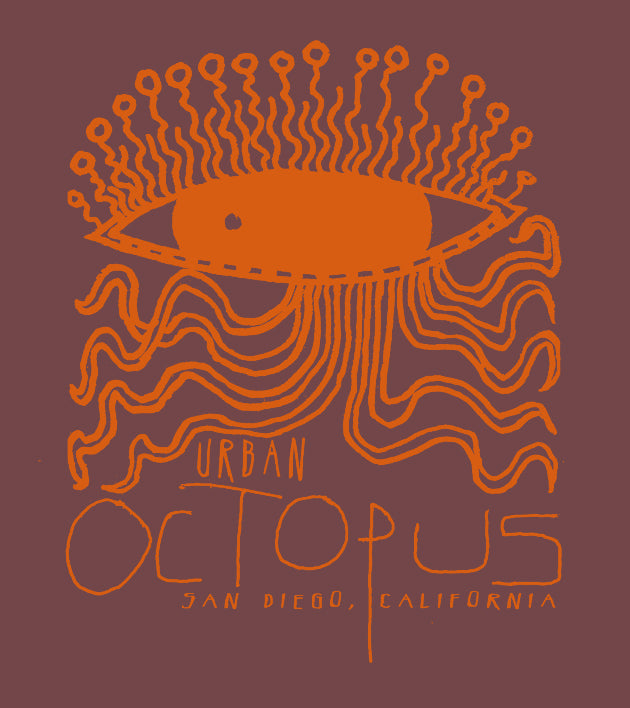 "Urban Octopus" baby onesie-NEW