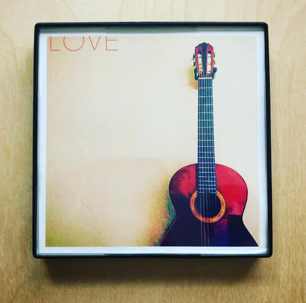 "Love Guitar" 4x4 Print Framed