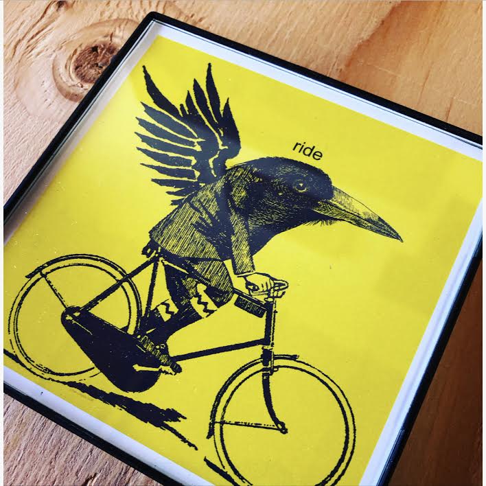 "Ride" 4x4 Print Framed