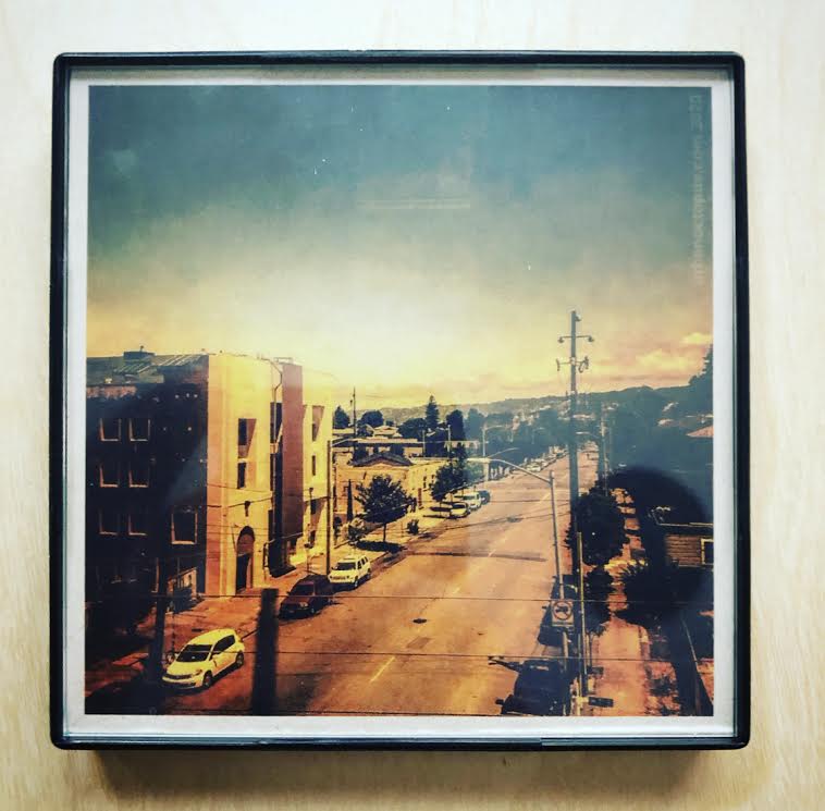 "Somewhere Town" 4x4 Print Framed