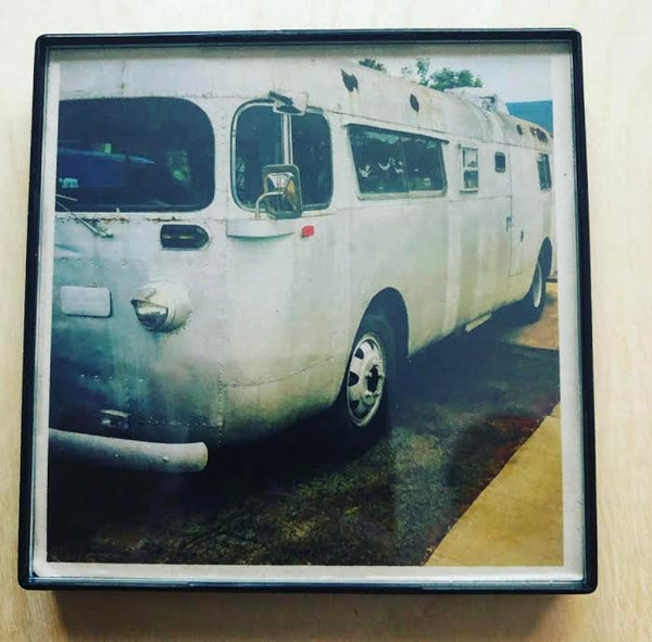 "Vintage Camper" 4x4 Print Framed