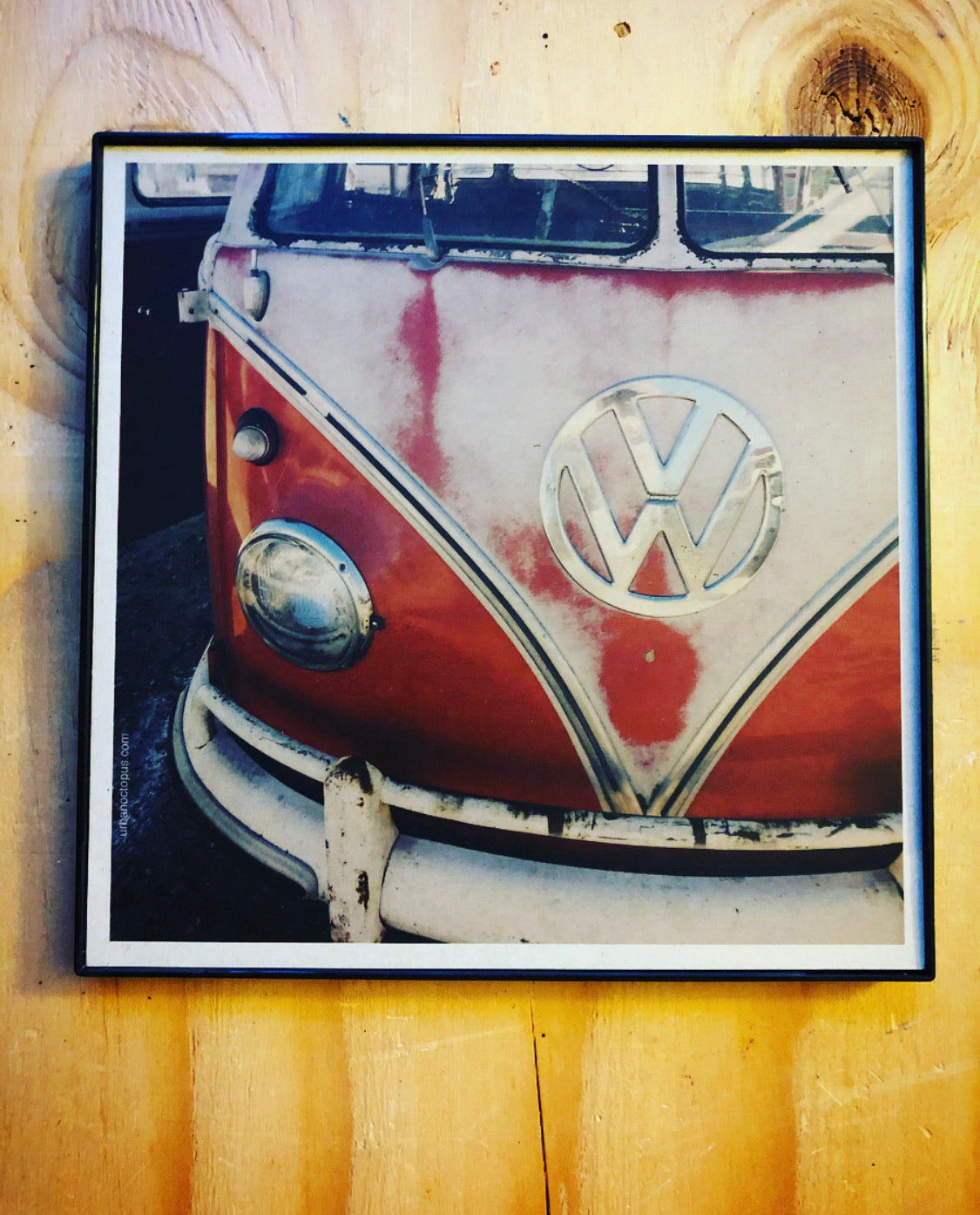 "Split Window Bus" 8x8 Print Framed