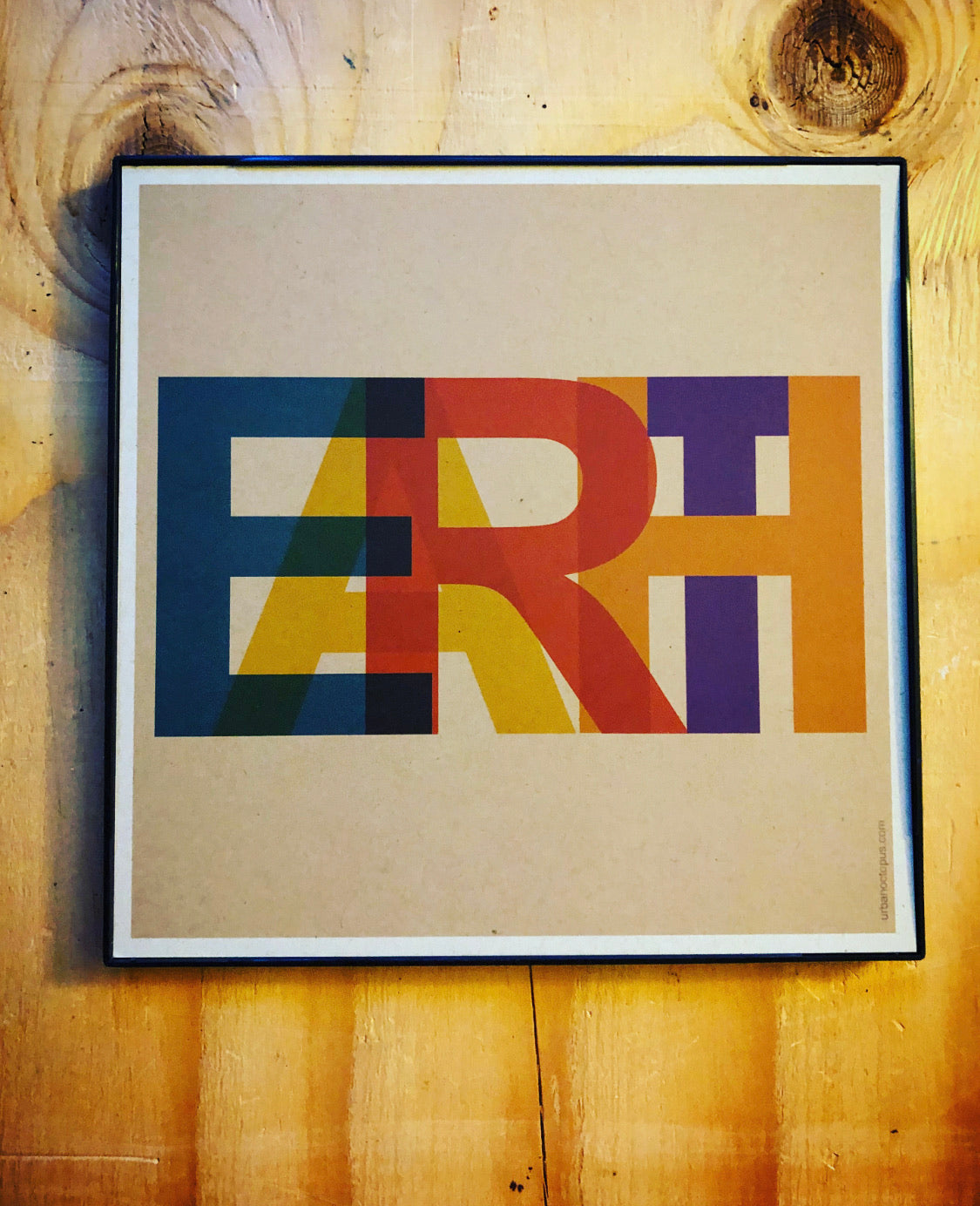 "EARTH" 8x8 Print Framed