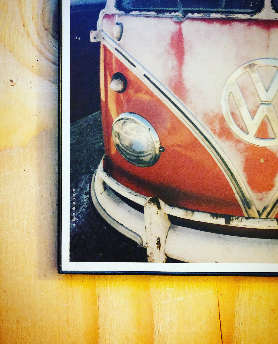 "Split Window Bus" 8x8 Print Framed