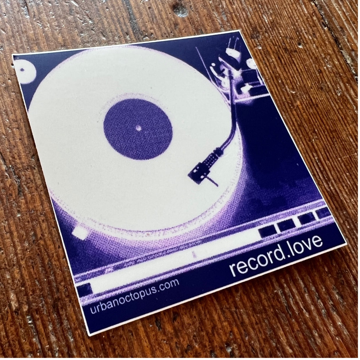 Record. Love Sticker