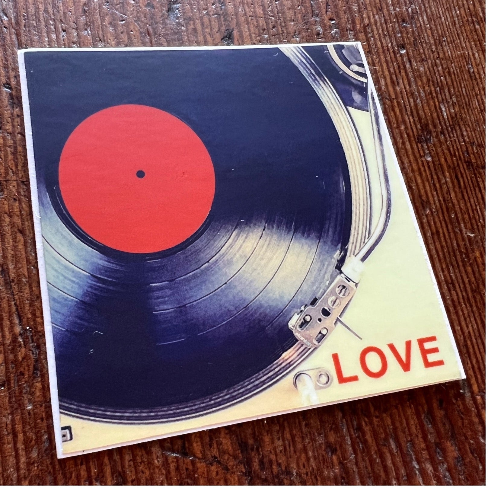LOVE Record Sticker