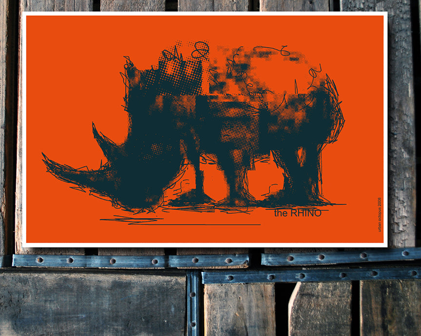 "the RHINO" 11x17 Poster