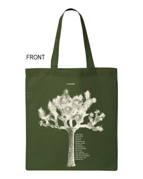 "Tree Love- Joshua Tree" Tote canvas bag