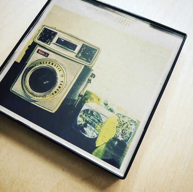 "Kodak Flash" 4x4 Print Framed