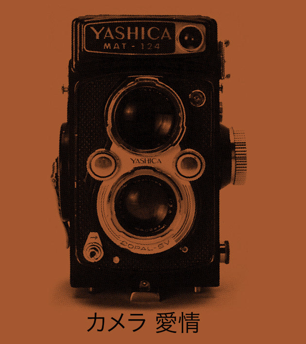 "YASHICA" vintage camera  (new color tee)