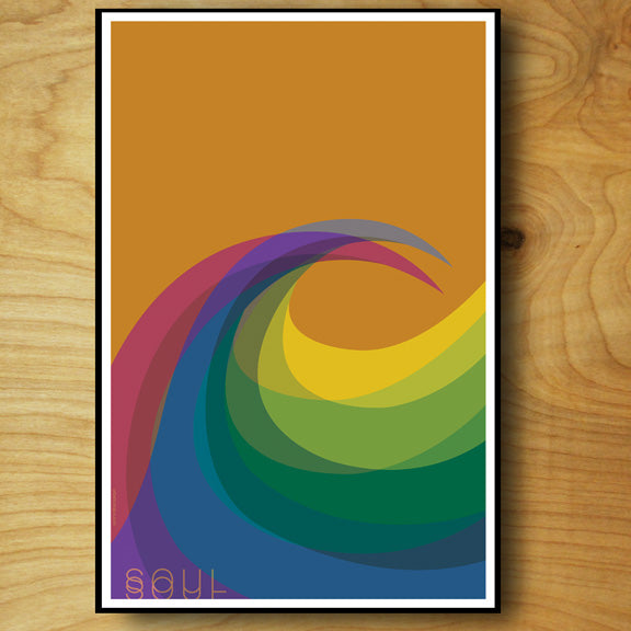 "Wave Soul" NEW DESIGN 11x17 Poster
