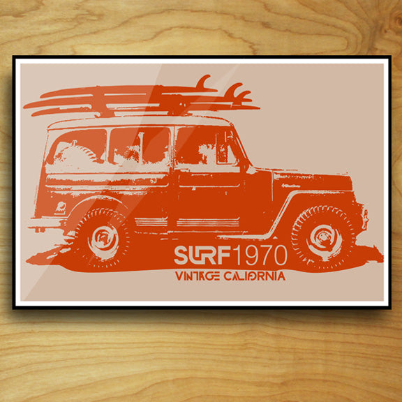 "SURF1970" NEW DESiGN 11x17 Poster
