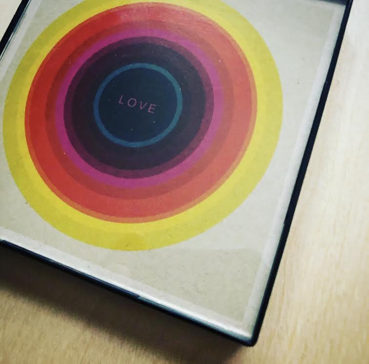 "Love" 4x4 Print Framed
