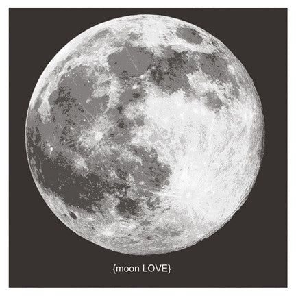 "moon LOVE" 4x4 Print