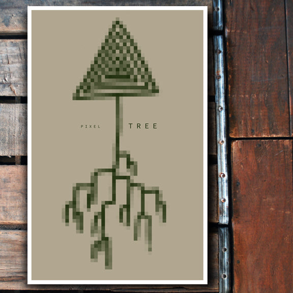 "PIXEL tree" 11x17 Poster