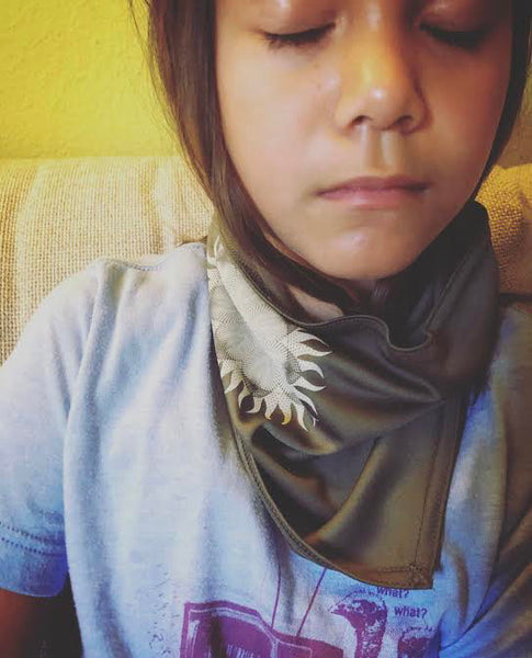 "Flower Sun" { Bandana ART / face mask }