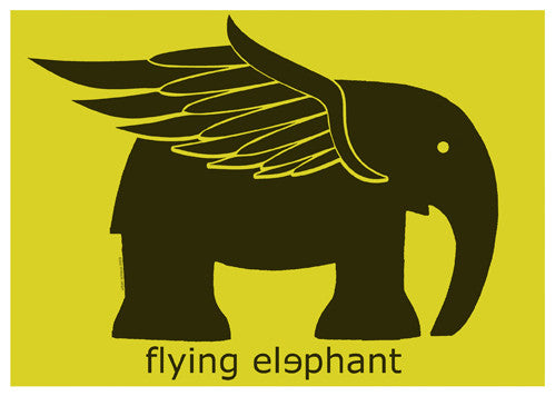 "Flying Elephant" 5x7 Print