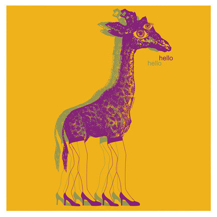"hello" 4x4 Print