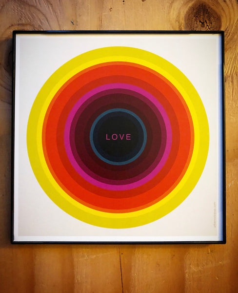 "LOVE" 8x8 Print Framed