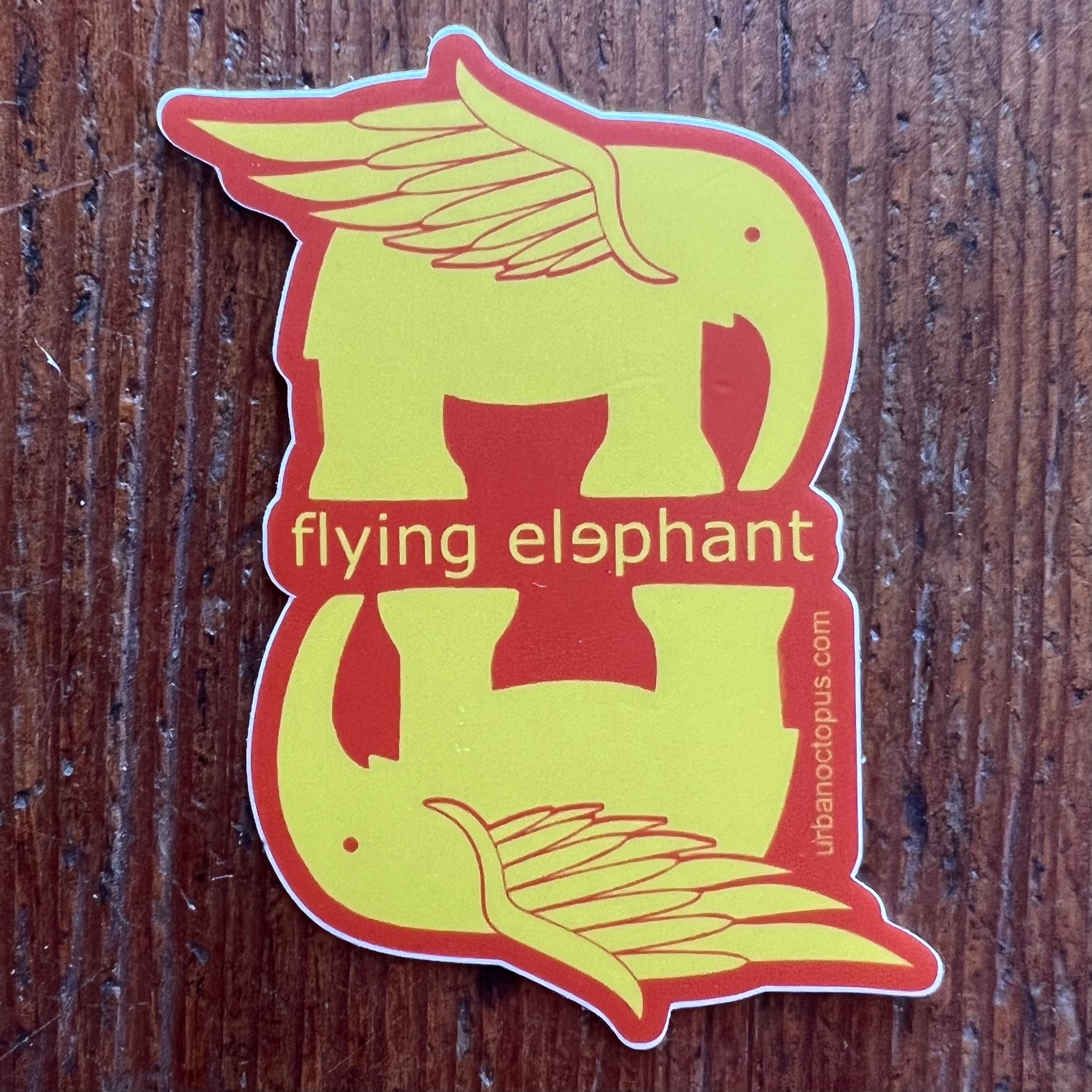 Flying Elephant Sticker