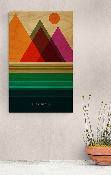 "NATURE" 24X48 WOOD PRINT (New Item!)