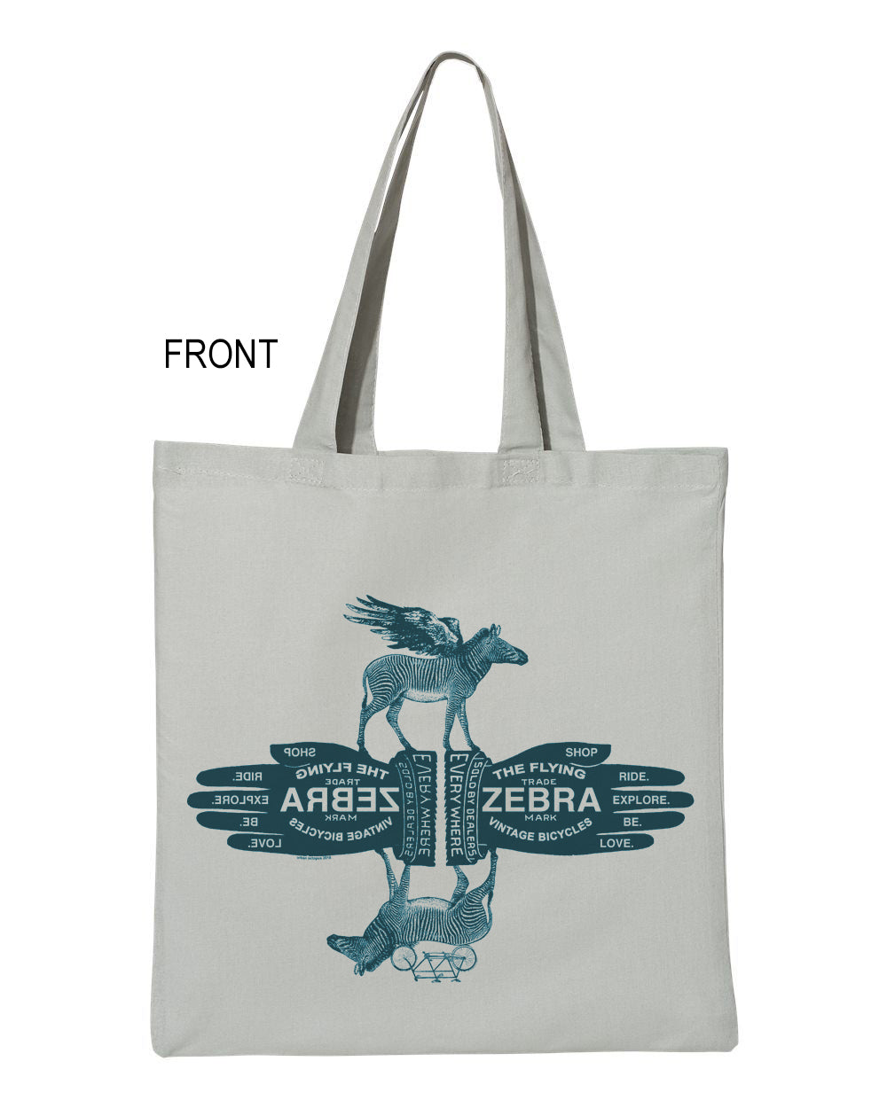 "The Flying Zebra" Tote canvas bag