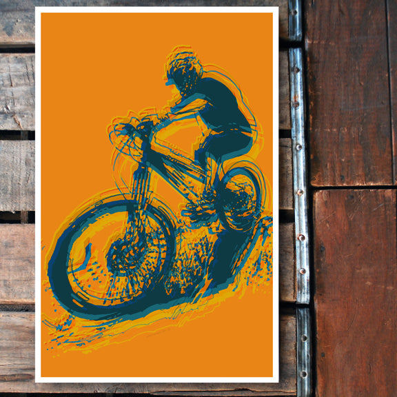 "Mountain Bike" 11x17 Poster
