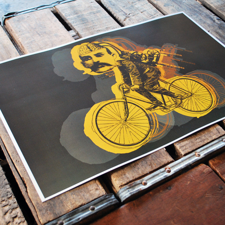 "Bicycle Brain" 11x17 Poster