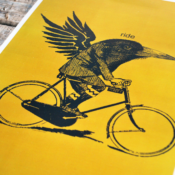 "Ride" crow 11x17 Poster