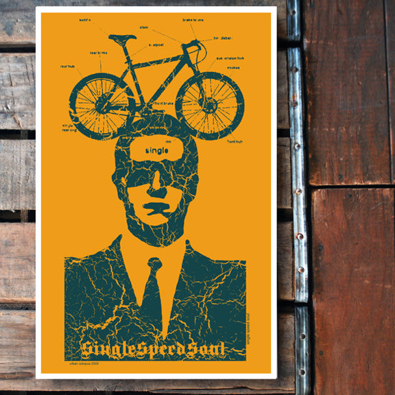 "Bike Head" 11x17 Poster