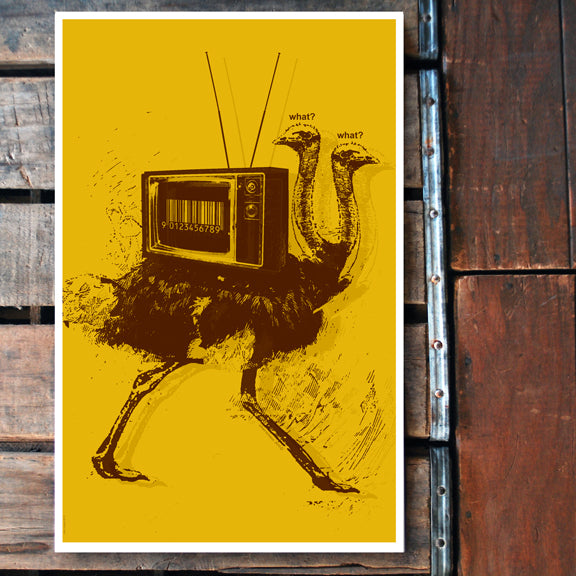 "What,What Ostrich" 11x17 Poster