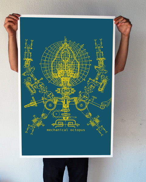 "Mechanical Octopus" 24x36 Giant Poster (New Item!)