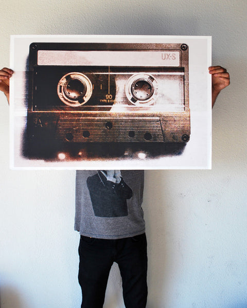 "Vintage Cassette" 24x36 Giant Poster (New Item!)