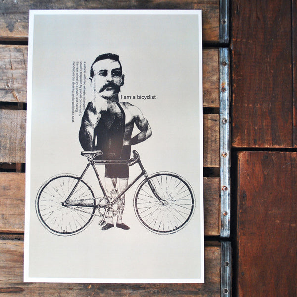 "Bicyclist" 11x17 Poster