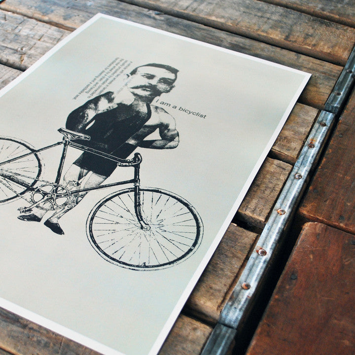 "Bicyclist" 11x17 Poster
