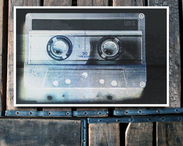 "Vintage Cassette" Negative 11x17 Poster